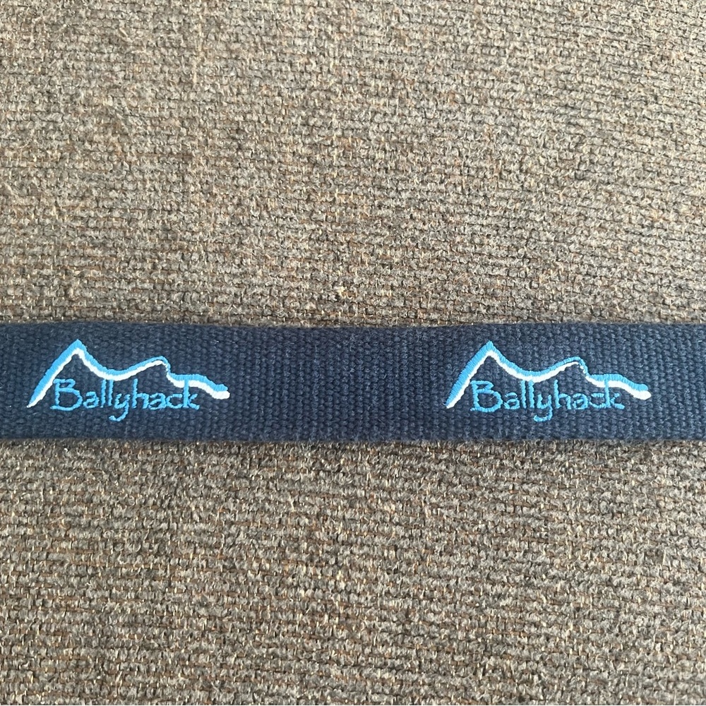 Ballyhack Black Belt with Blue Logo